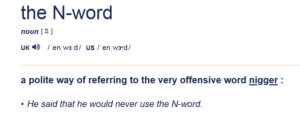 НЕГР по-английски - the N-word