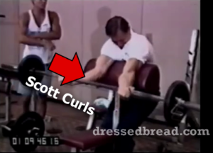 Scott curls = подъем на бицепс Скотта